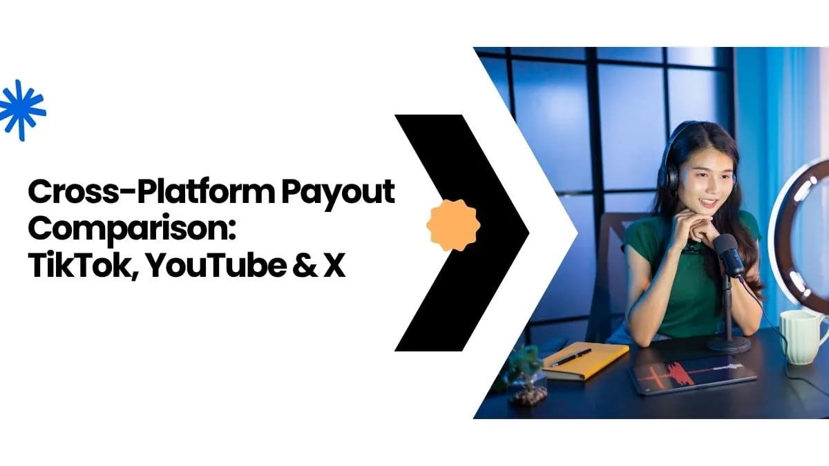 Cross-Platform Payout Comparison: TikTok, YouTube & X